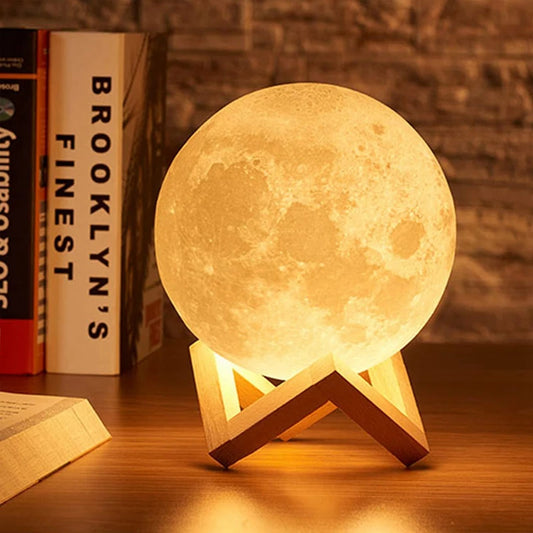 Luminária LED Lua 3D - ViShop